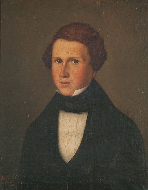 Retrato de Guillermo Rawson, 1839, Benjamín Franklin Rawson