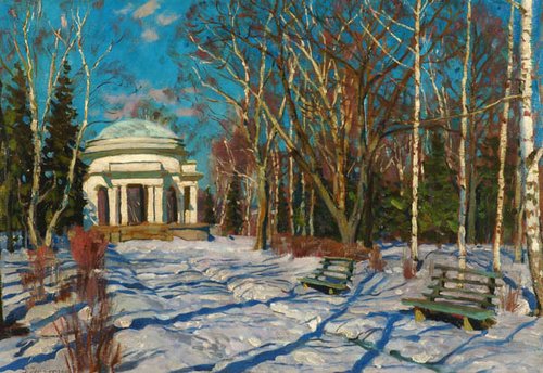 Winter landscape. Vyatka, 1921, Stanislas Joukovski