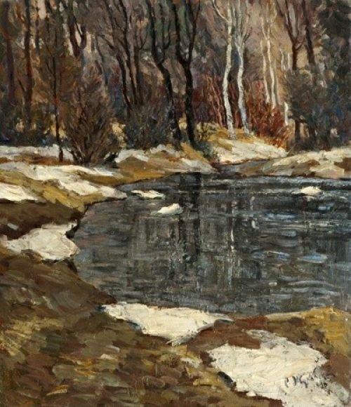 Апошні снег, 1896, Stanislas Joukovski