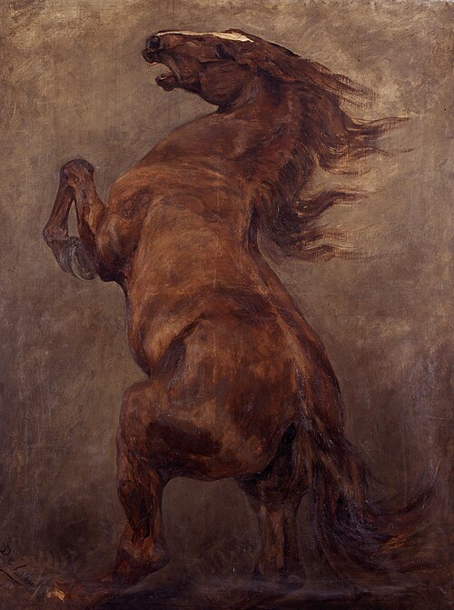 Cheval se cabrant, , Jean Delvin