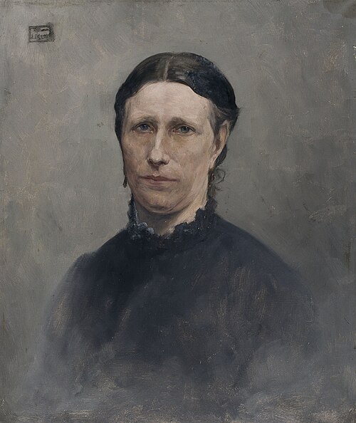 Portrait de la mère de l'artiste, , Jean Delvin