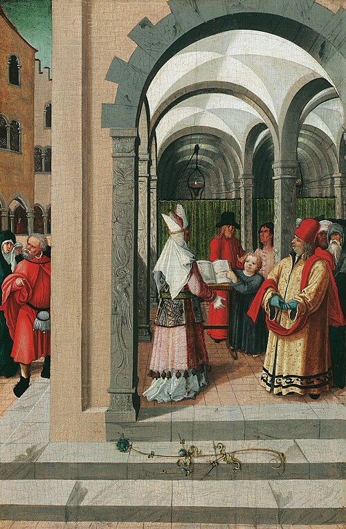 Der zwölfjährige Jesus im Tempel, 1508, Urban Goertschacher