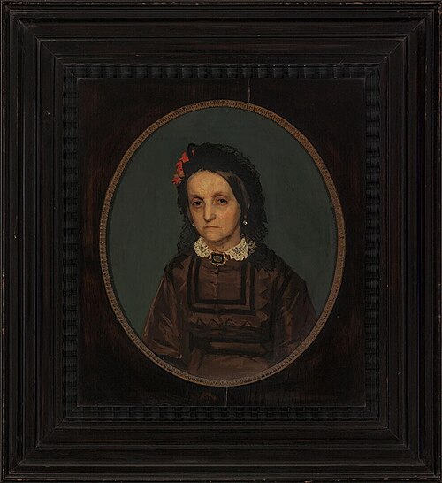 Portret van een oude dame, 1867, Albert Neuhuys