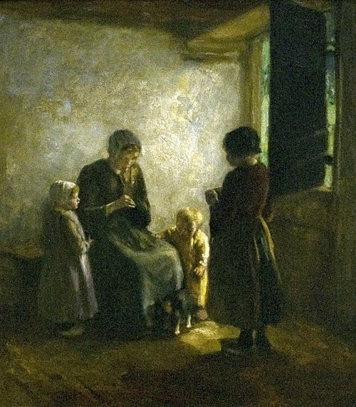 La Porte ouverte, 1905, Albert Neuhuys
