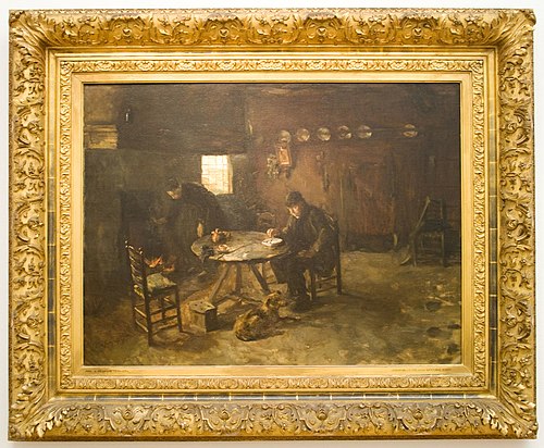 Intérieur d'une maison de la Drenthe, 1894, Albert Neuhuys