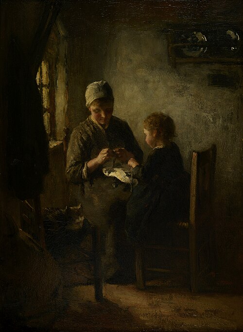 Naailes, 1900, Albert Neuhuys