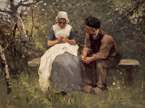 The Old, Old Story, 1883, Albert Neuhuys