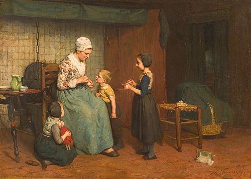 Garen winden, 1874, Albert Neuhuys
