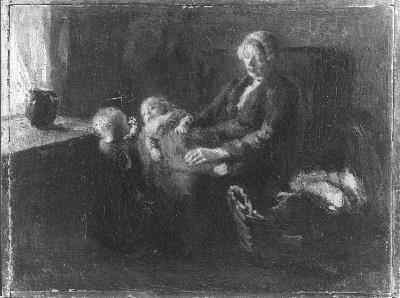 Moeder met kinderen, 1886, Albert Neuhuys
