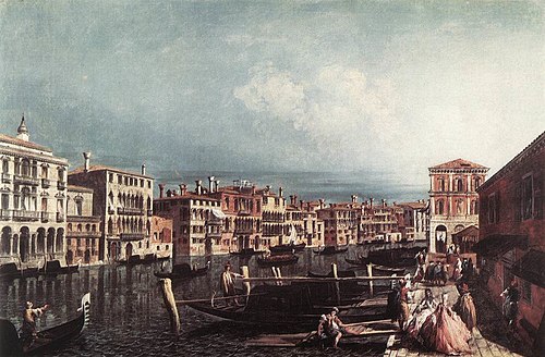 The Grand Canal at San Geremia, 1740, Michele Marieschi