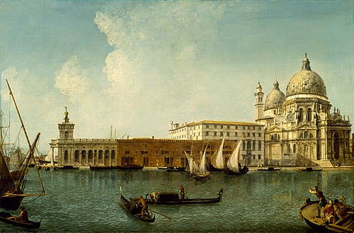 View of the Dogana and Santa Maria della Salute, , Michele Marieschi