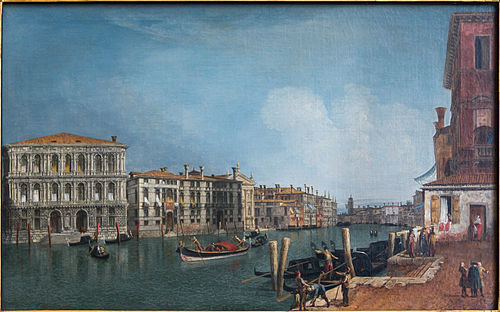 Vue du Grand Canal près de Cà Pesaro, 1734, Michele Marieschi