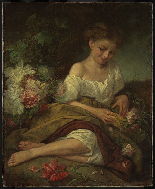 Flower girl, 1854, Anselm Feuerbach