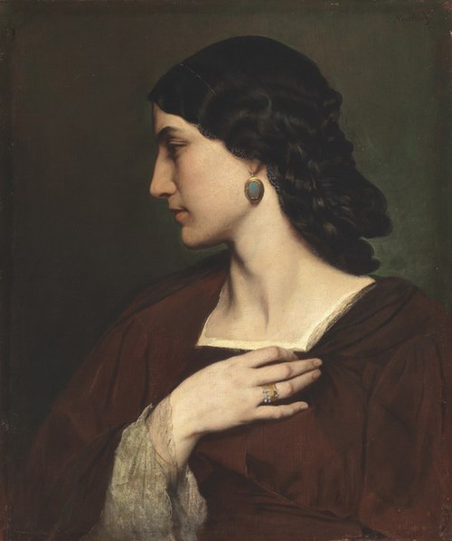 Portrait of Nanna Risi, 1861, Anselm Feuerbach