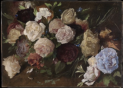 Blumenstudie, , Anselm Feuerbach