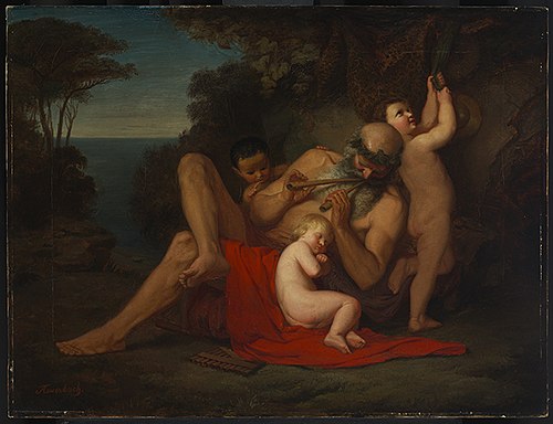 Silen mit schlafendem Bacchusknaben, 1846, Anselm Feuerbach