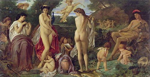 The Judgement of Paris, 1869, Anselm Feuerbach