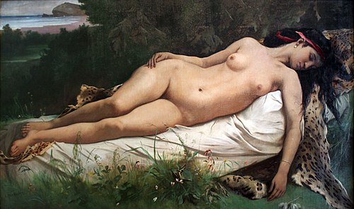 Sleeping Nymph, 1870, Anselm Feuerbach