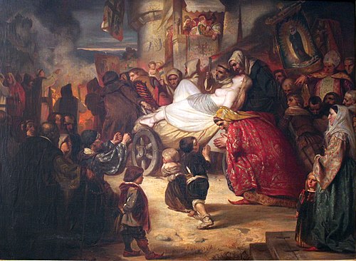 Young witch is led to the stake, 1851, Anselm Feuerbach