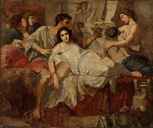 Romans of the Decadence, 1850, Anselm Feuerbach