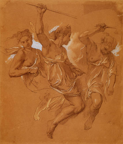 A group of riding Amazons, 1870, Anselm Feuerbach
