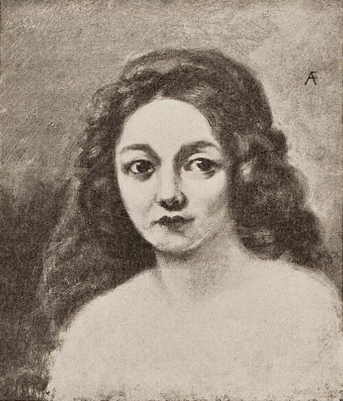 Head of a Girl, , Anselm Feuerbach