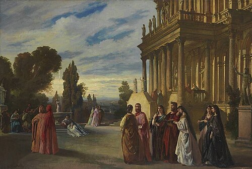 Der Garten des Ariost, 1862, Anselm Feuerbach
