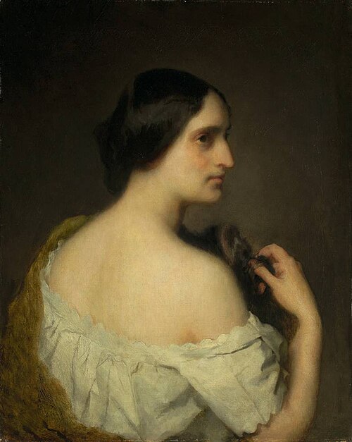Bildnis der Berthe Amère, 1854, Anselm Feuerbach