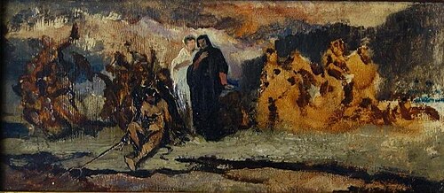 Dante and Virgil in Hell, , Anselm Feuerbach
