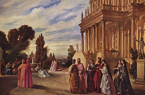 Der Garten des Ariost, 1862, Anselm Feuerbach