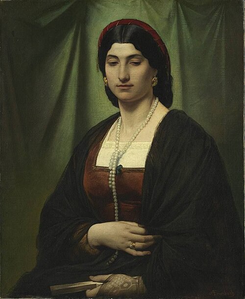 Portrait of a Woman Woman  (Nanna), 1862, Anselm Feuerbach
