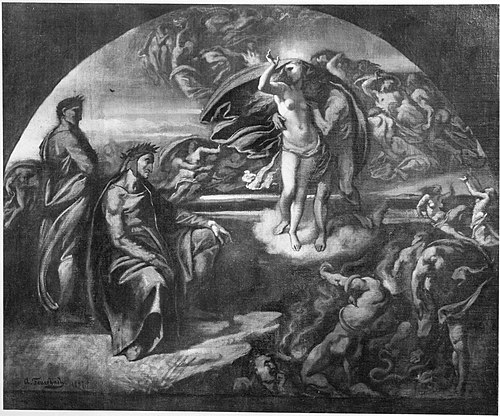 Dante und Vergil in der Unterwelt, 1857, Anselm Feuerbach