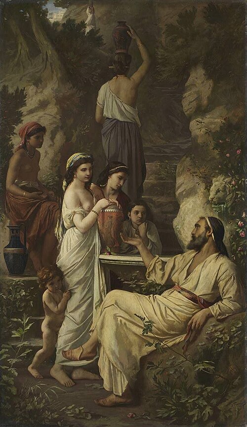 Hafez à la fontaine, 1866, Anselm Feuerbach
