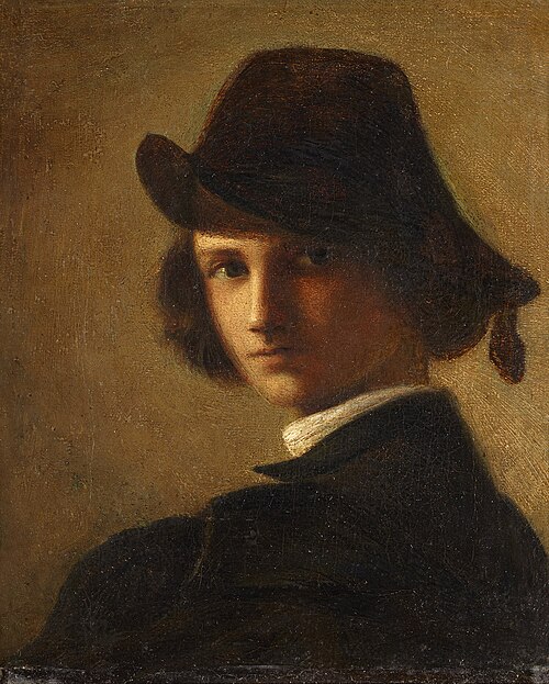 Self-portrait as a boy, 1845, Anselm Feuerbach