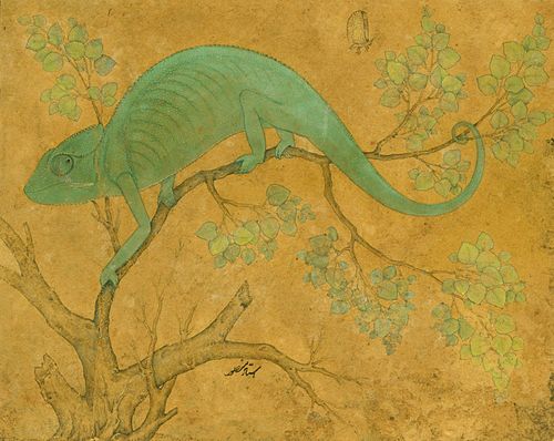 A Chameleon, 1612, Ustad Mansur