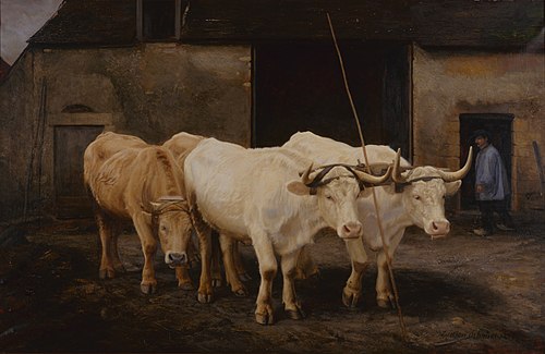 Prêt à partir pour le labour, 1879, Louis-Albert Schmidt