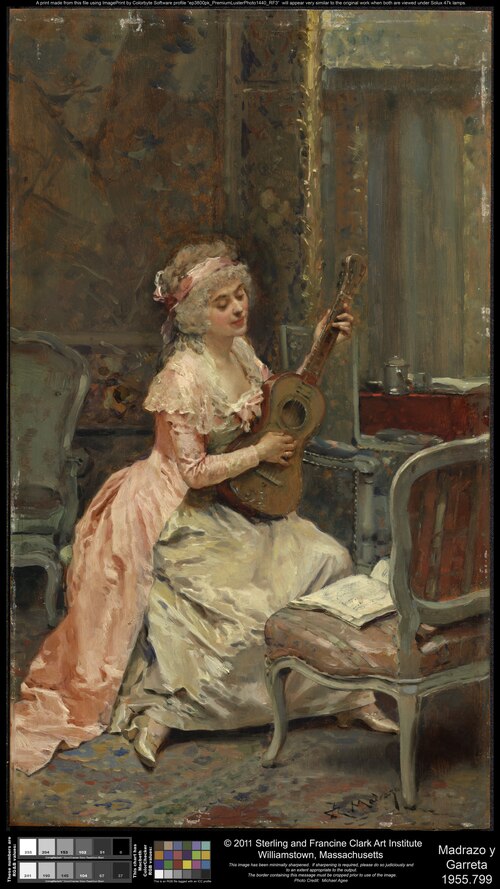 Woman with a Guitar, 1870, Raimundo de Madrazo y Garreta