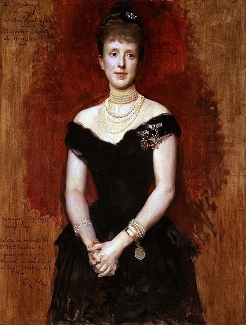 María Cristina, Queen of Spain, 1887, Raimundo de Madrazo y Garreta