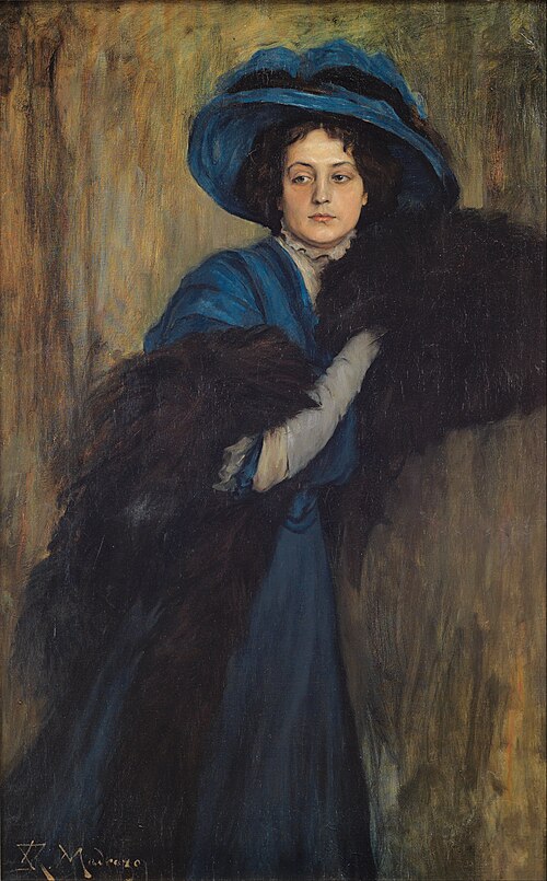 Lady in Blue, 1897, Raimundo de Madrazo y Garreta