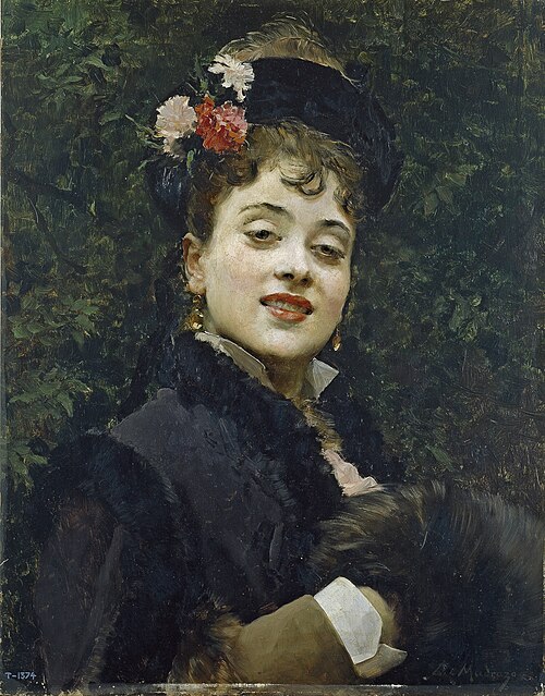The Model Aline Masson, 1876, Raimundo de Madrazo y Garreta
