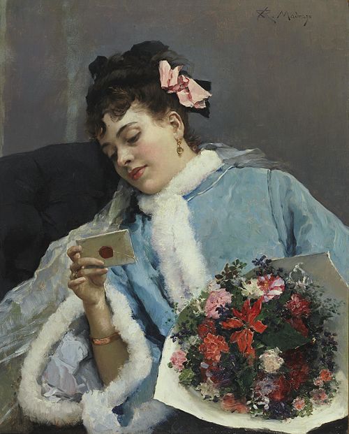 Birthday Wishes, 1850, Raimundo de Madrazo y Garreta