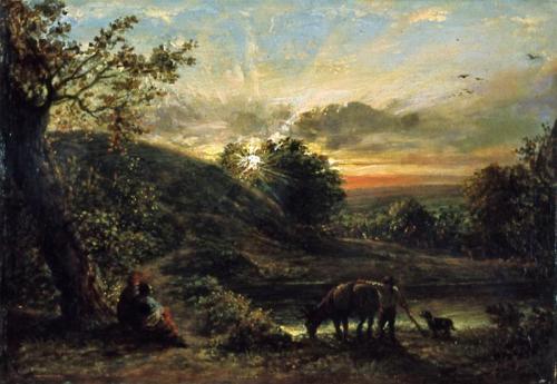 Landscape in Surrey, , John Linnell