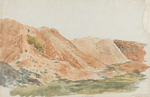 Quarries near Ironbridge (Earthworks, Cambridge Terrace), 1816, John Linnell