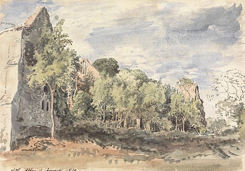 Netley Abbey, 1810, John Linnell