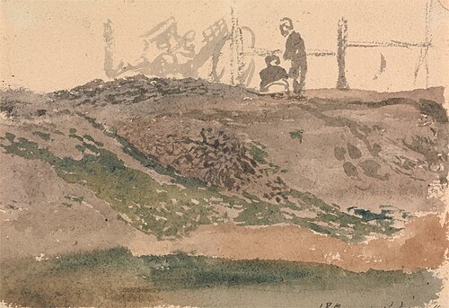 Figures on a Bank, Kensington Gravel Pits, 1812, John Linnell