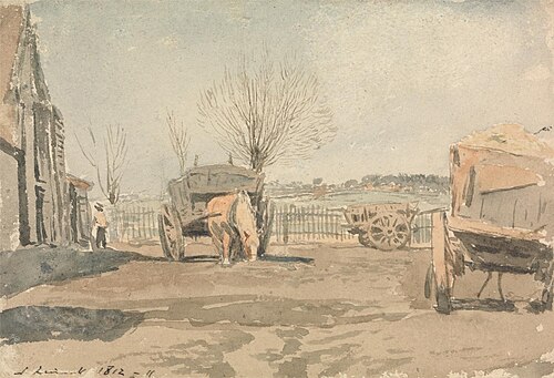 The Farmyard, 1812, John Linnell
