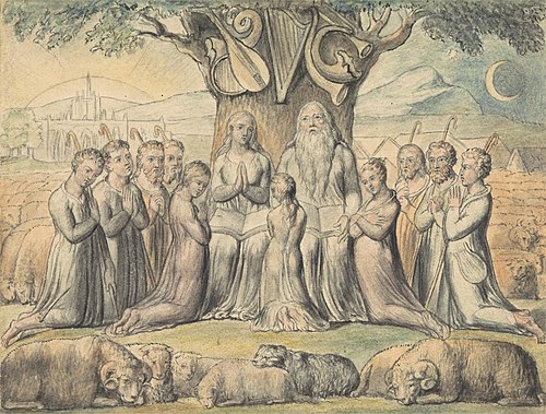 Job and His Family, , John Linnell