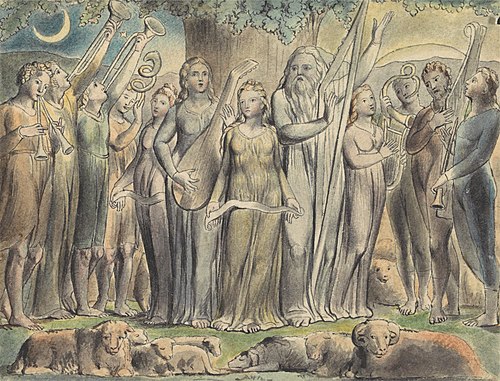 Job and His Wife Restored to Prosperity, , John Linnell