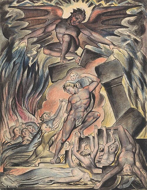 The Destruction of Job's Sons, , John Linnell