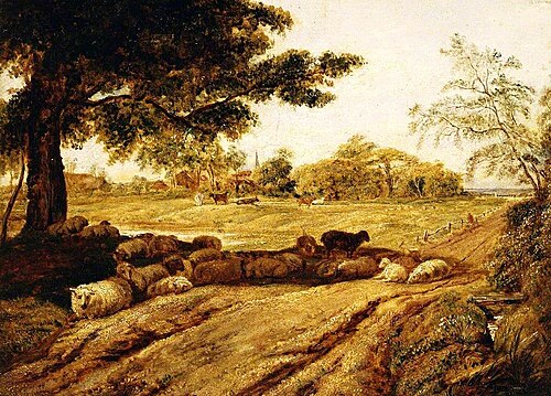 Rustic Landscape with Sheep, 1828, John Linnell